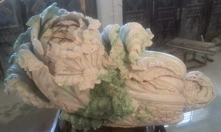 世界上最大的翡翠白菜